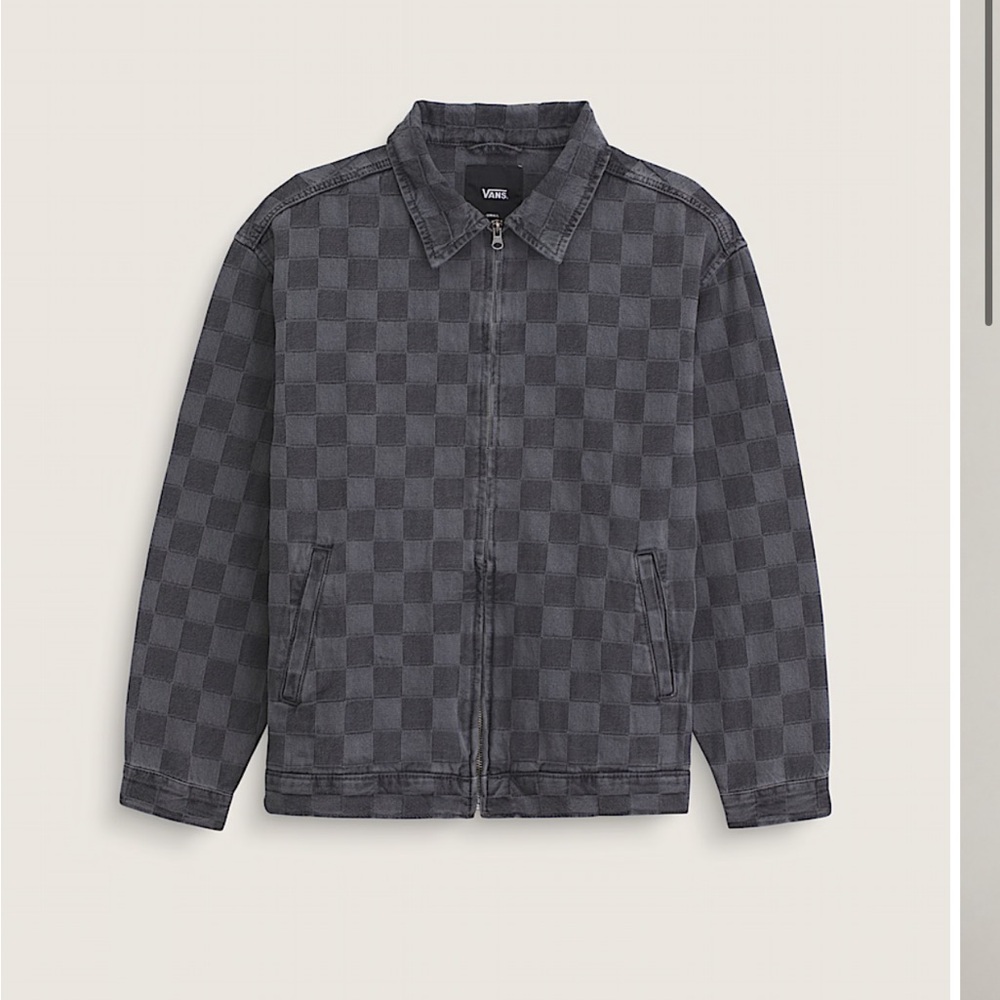 Vans grey Checkered Denim Jacket